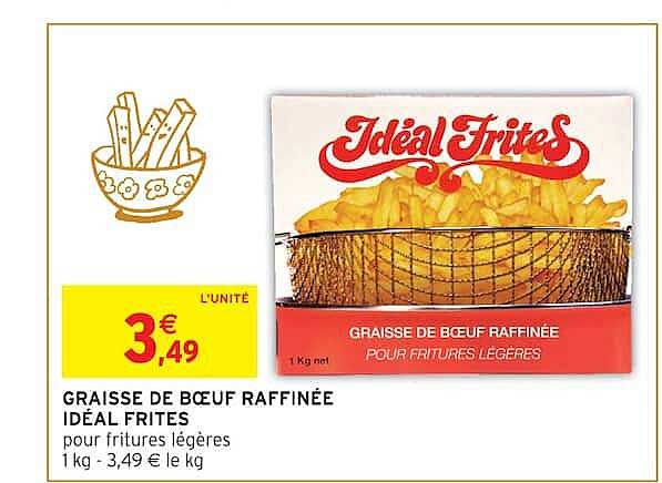 GRAISSE DE BOEUF RAFFINEE IDÉAL FRITES