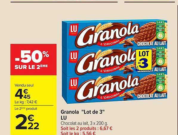 Granola "Lot de 3" LU