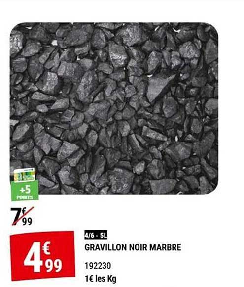 GRAVILLON NOIR MARBRE