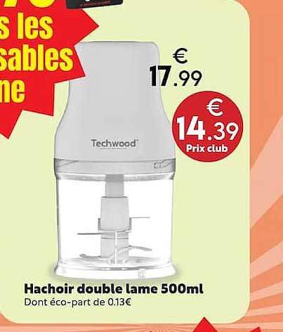 Hachoir double lame 500ml