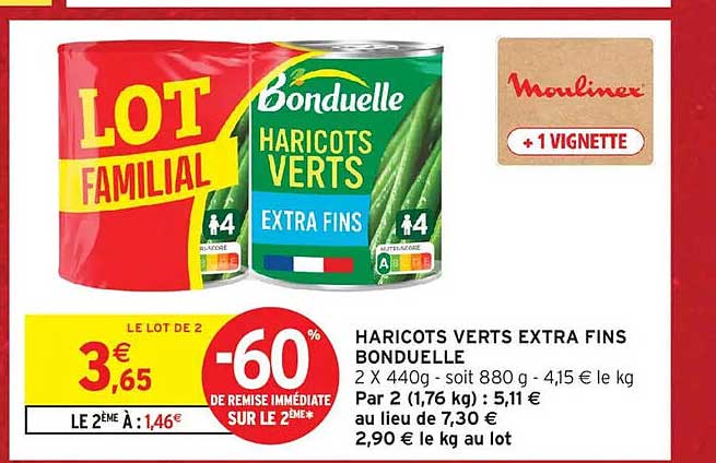 HARICOTS VERTS EXTRA FINS BONDUELLE