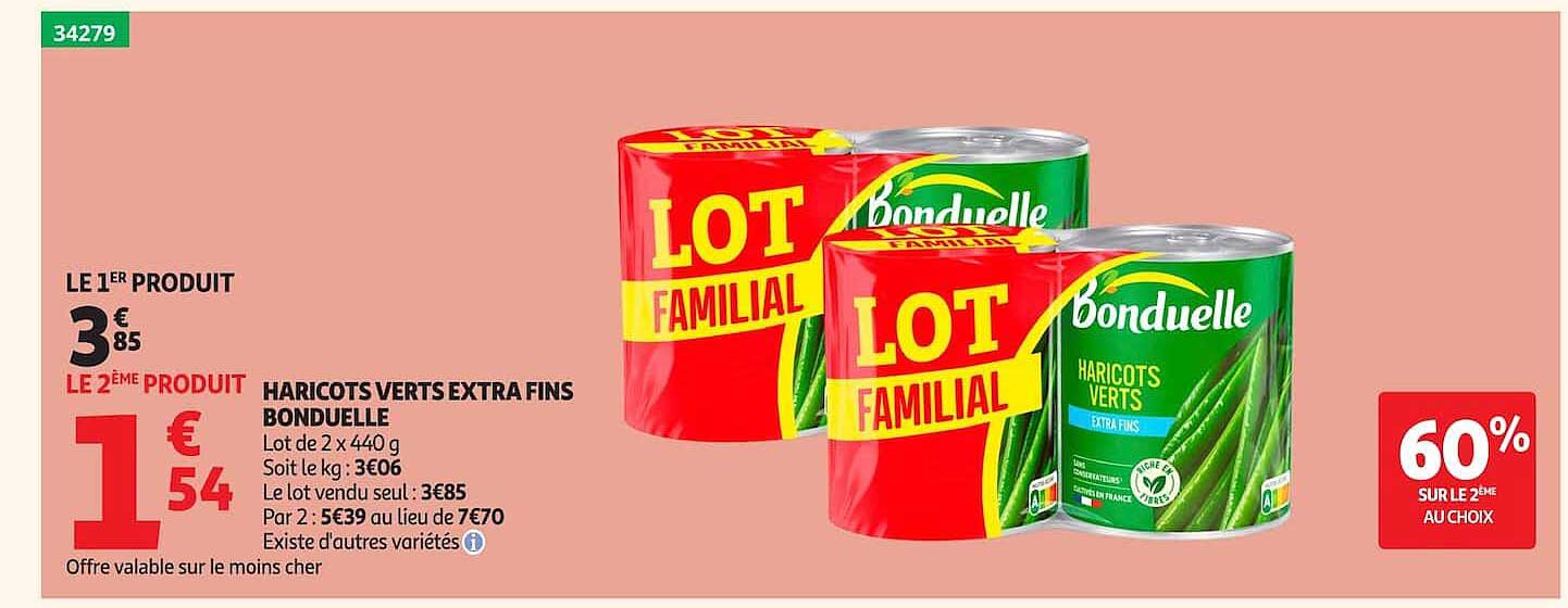 HARICOTS VERTS EXTRA FINS BONDUELLE