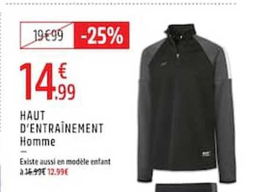 HAUT D’ENTRAÎNEMENT Homme
