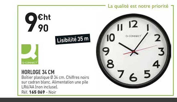 HORLOGE 34 CM