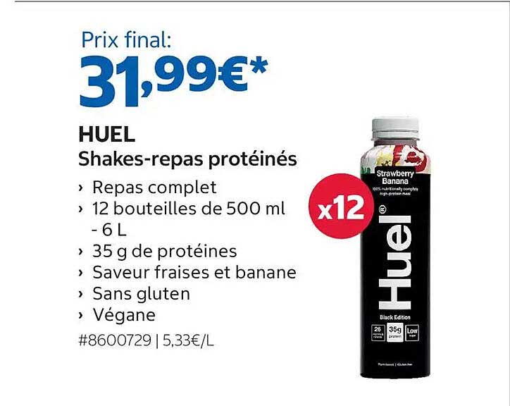 HUEL Shakes-repas protéinés