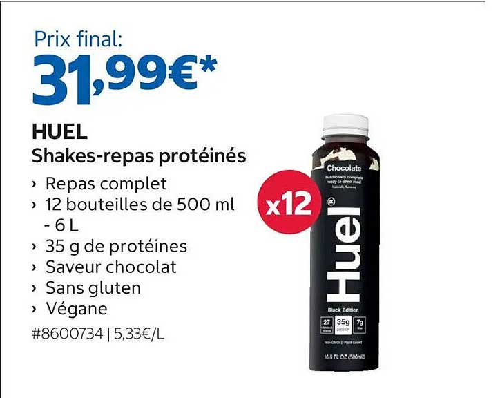HUEL Shakes-repas protéinés