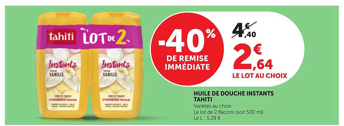 HUILE DE DOUCHE INSTANTS TAHITI