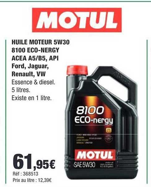 HUILE MOTEUR 5W30 8100 ECO-NERGY