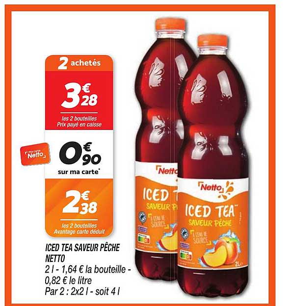 ICED TEA SAVEUR PÊCHE NETTO