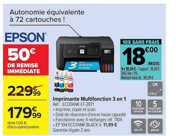 Imprimante Multifonction 3 en 1