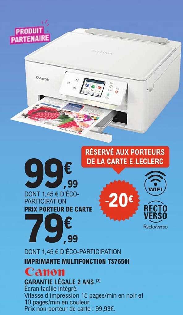 IMPRIMANTE MULTIFONCTION TS7650I