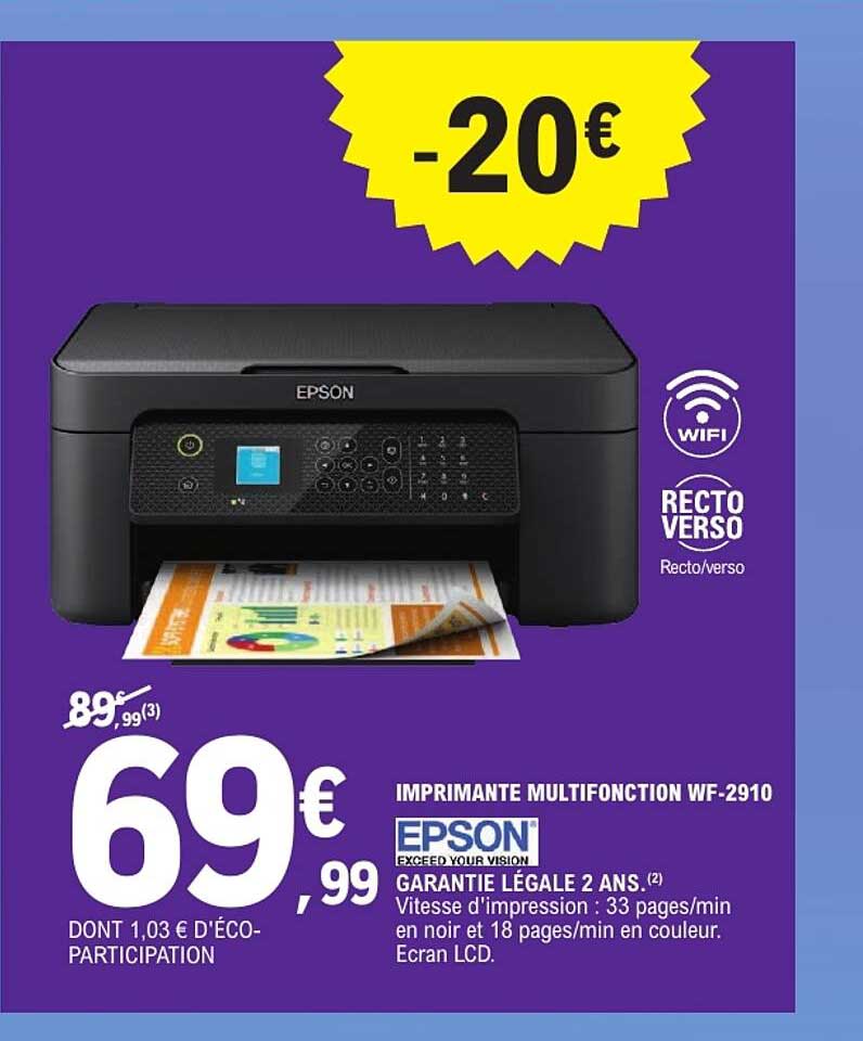 IMPRIMANTE MULTIFONCTION WF-2910