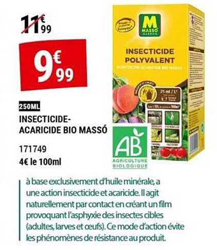 INSECTICIDE- ACARICIDE BIO MASSÓ