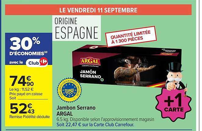 Jambon Serrano ARGAL