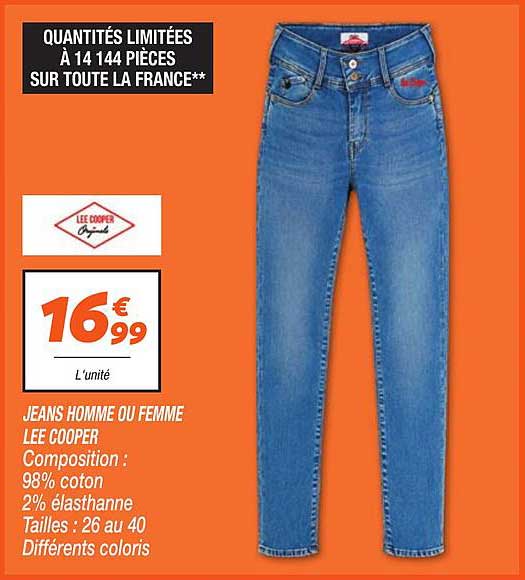 JEANS HOMME OU FEMME LEE COOPER