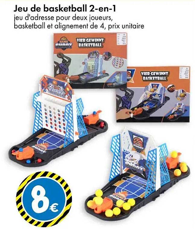 Jeu de basketball 2-en-1