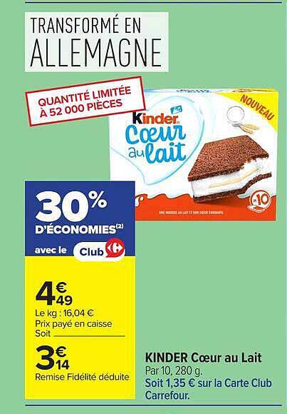 KINDER Coeur au Lait