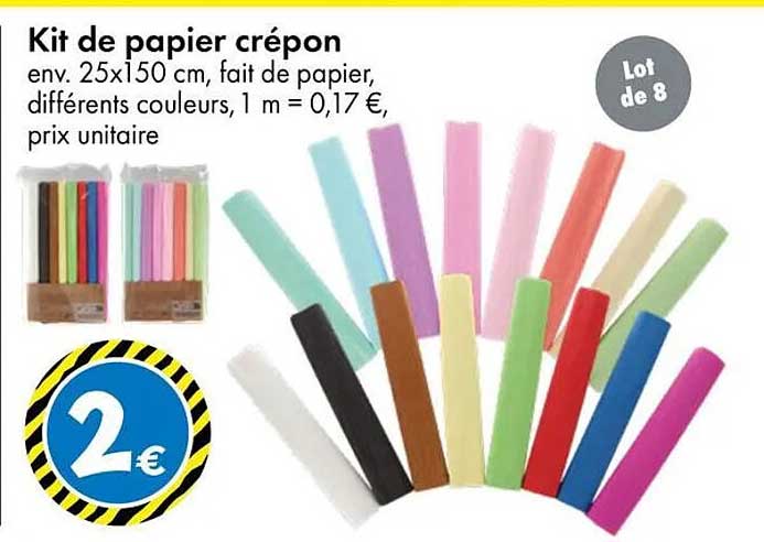Kit de papier crépon