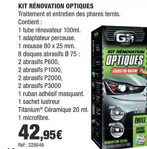 KIT RÉNOVATION OPTIQUES