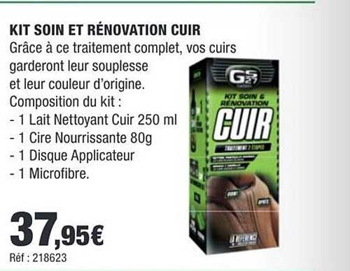 KIT SOIN ET RÉNOVATION CUIR