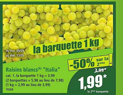 la barquette 1kg