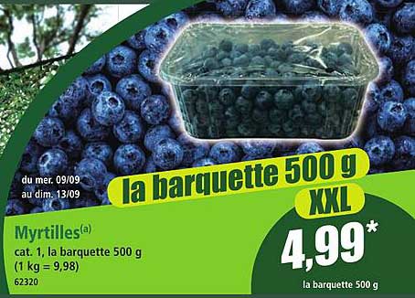 la barquette 500 g XXL