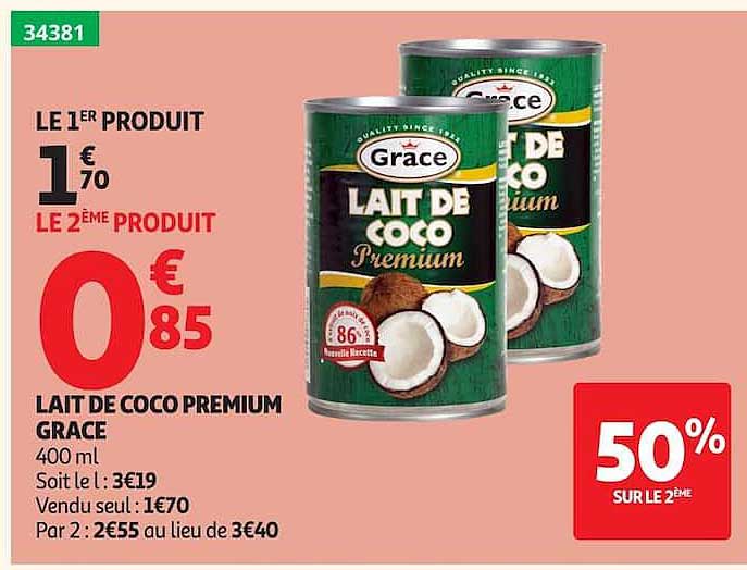 LAIT DE COCO PREMIUM GRACE