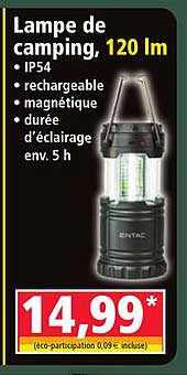 Lampe de camping, 120 lm