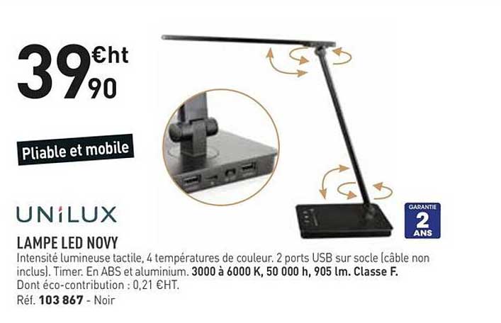 LAMPE LED NOVY