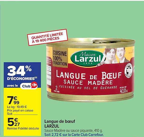 Langue de boeuf LARZUL