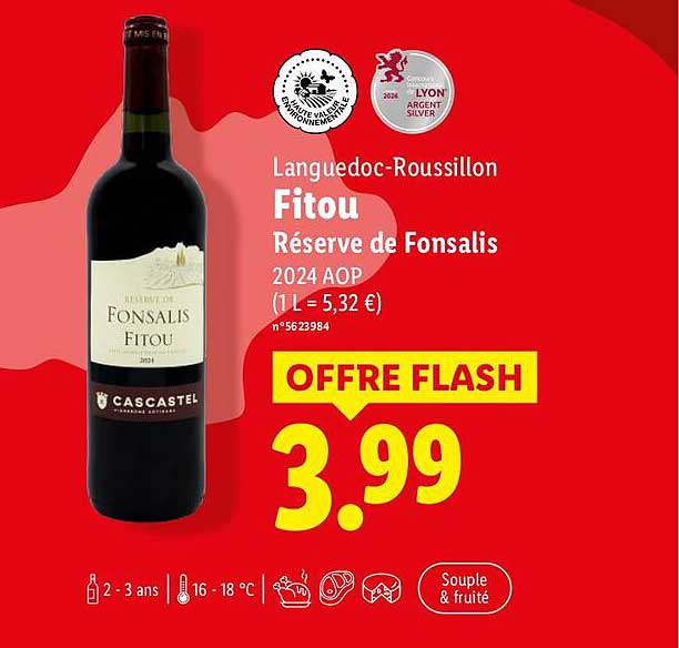 Languedoc-Roussillon Fitou Réserve de Fonsalis 2024 AOP
