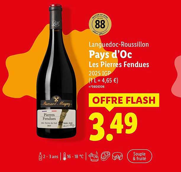 Languedoc-Roussillon Pays d’Oc Les Pierres Fendues 2025 IGP