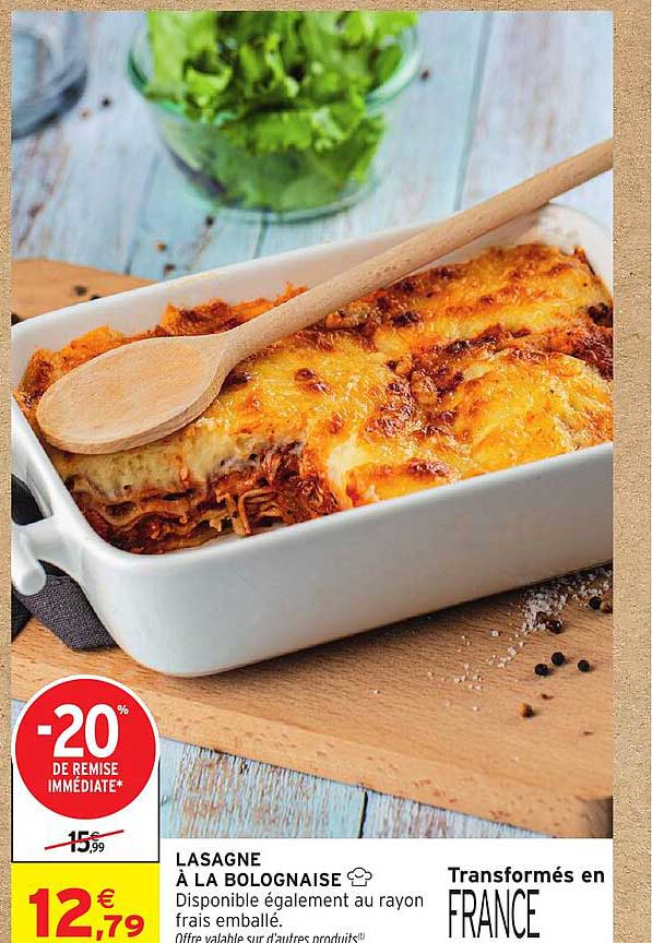 LASAGNE À LA BOLOGNAISE