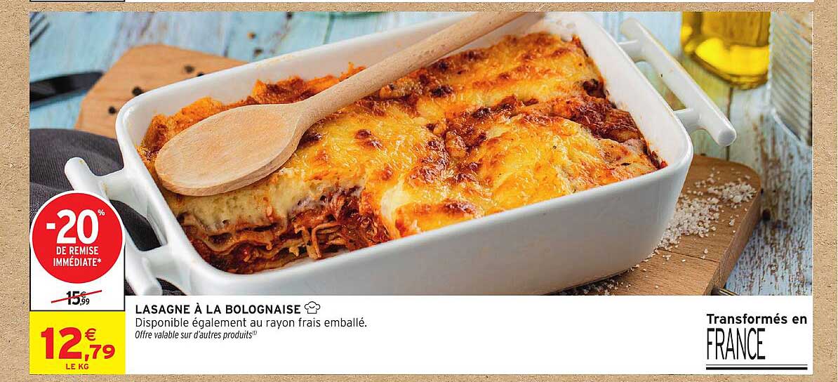 LASAGNE À LA BOLOGNAISE