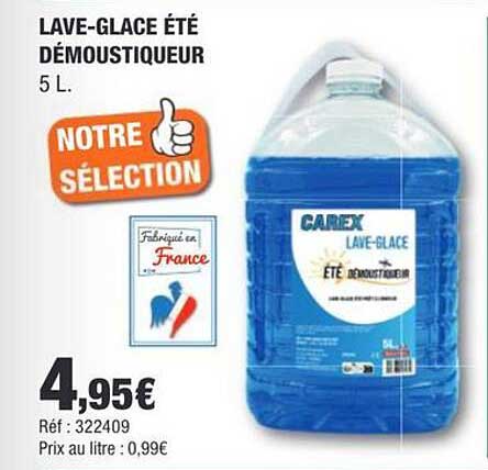 LAVE-GLACE ÉTÉ DÉMOUSTIQUEUR 5 L.