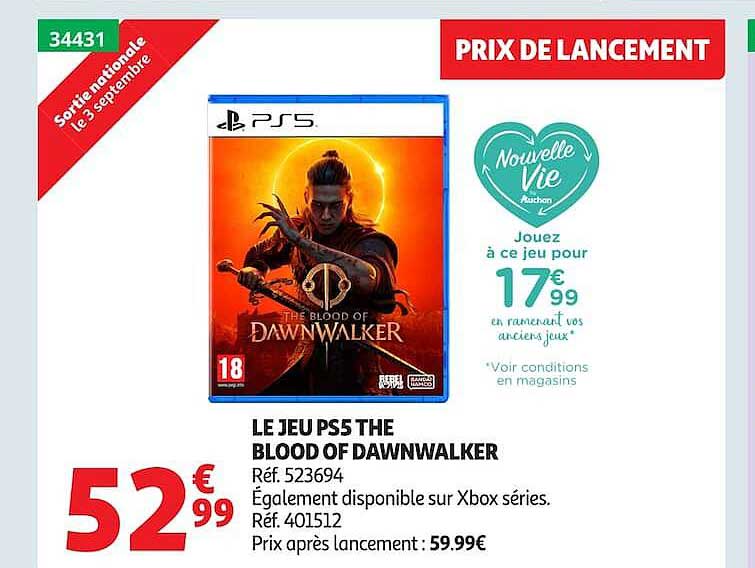 LE JEU PS5 THE BLOOD OF DAWNWALKER