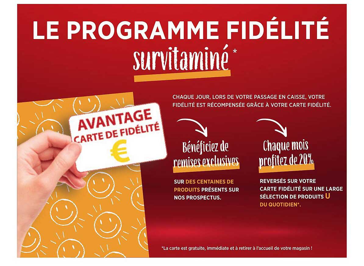 LE PROGRAMME FIDÉLITÉ survitaminé*