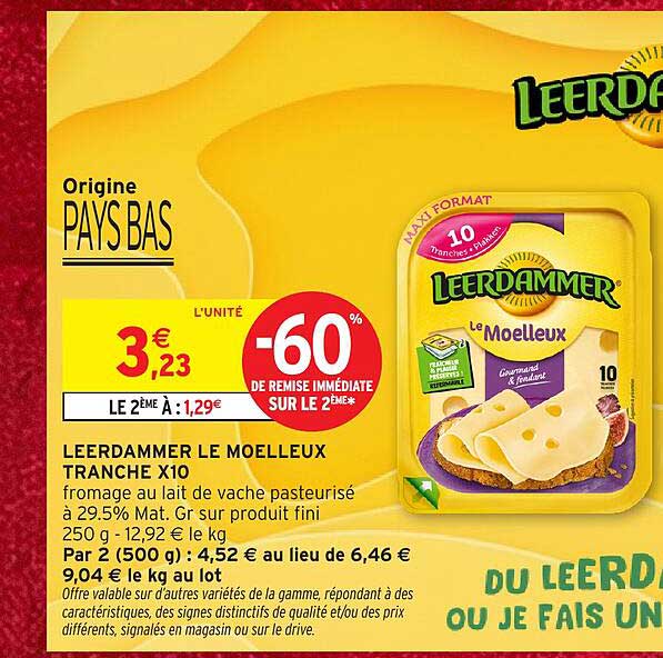 LEERDAMMER LE MOELLEUX TRANCHE X10