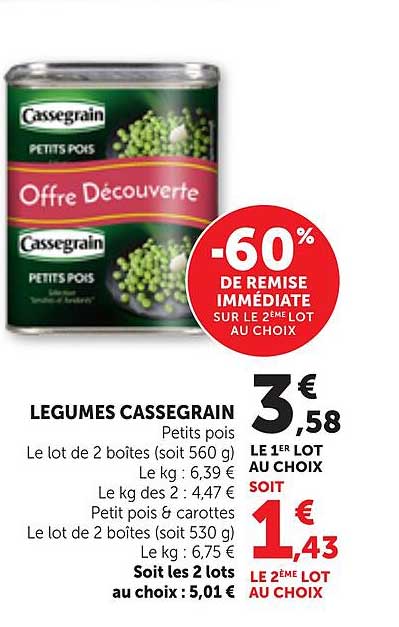 LEGUMES CASSEGRAIN