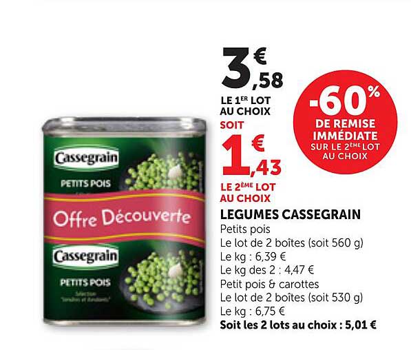 LEGUMES CASSEGRAIN