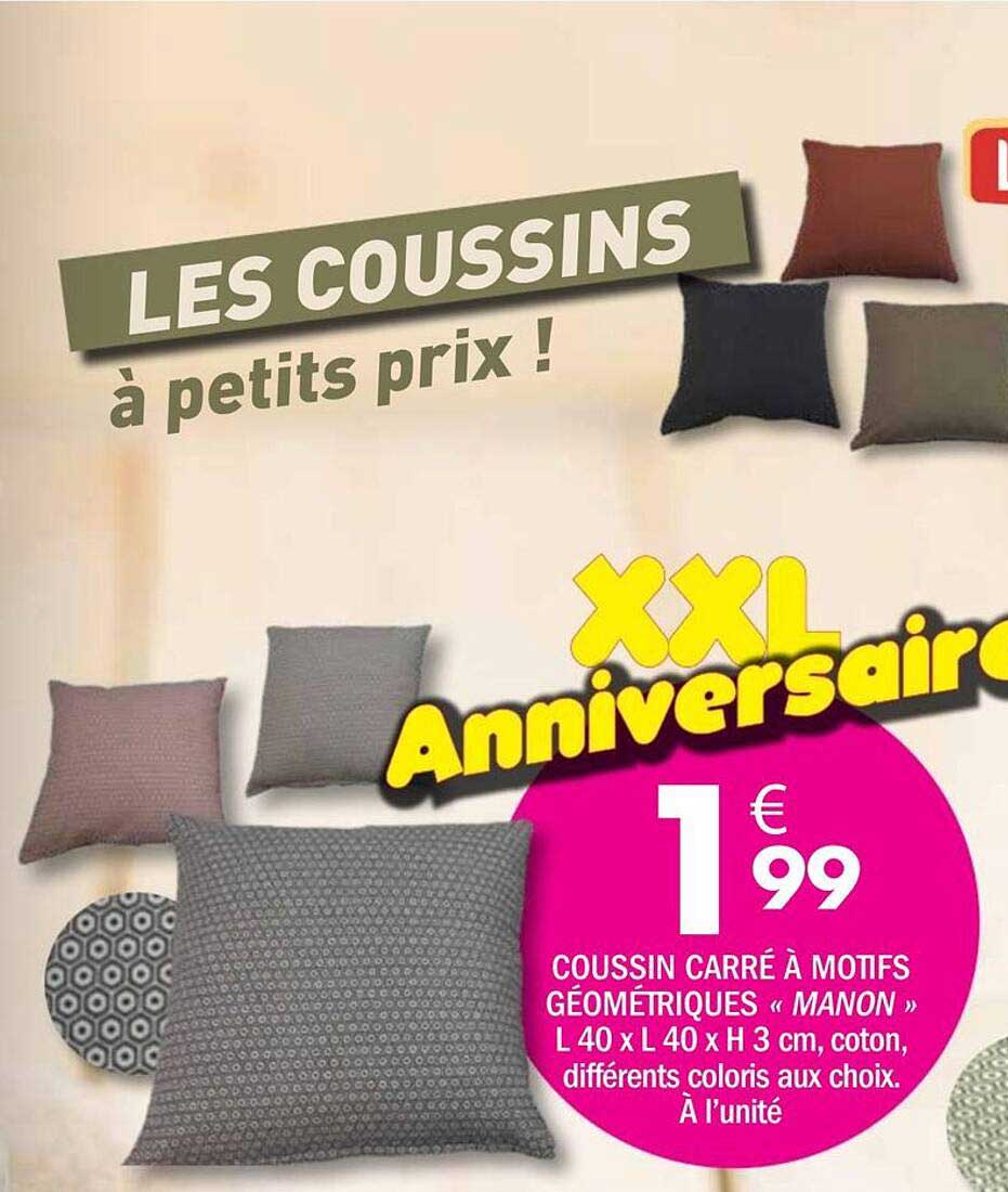 LES COUSSINS à petits prix !