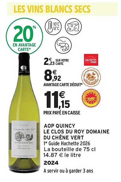 LES VINS BLANCS SECS