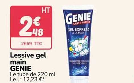 Lessive gel main GENIE