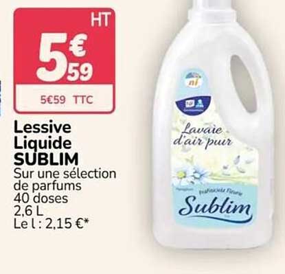 Lessive Liquide SUBLIM