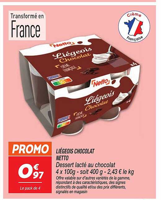 LIÉGEOIS CHOCOLAT NETTO