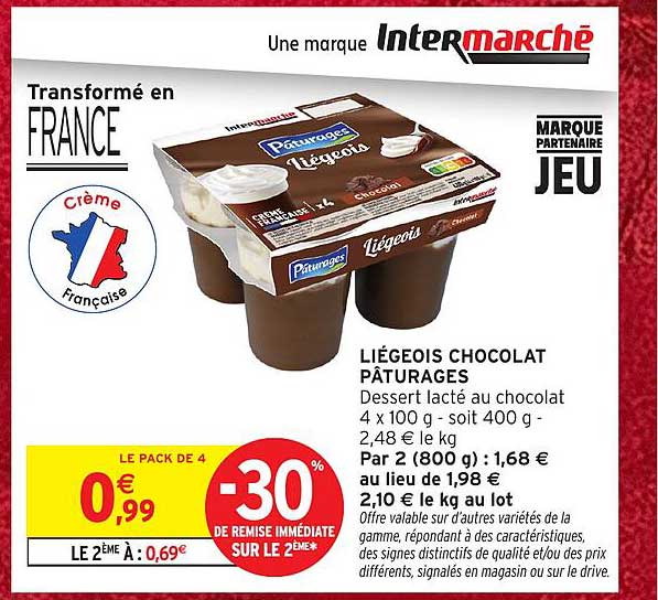 LIÉGEOIS CHOCOLAT PÂTURAGES