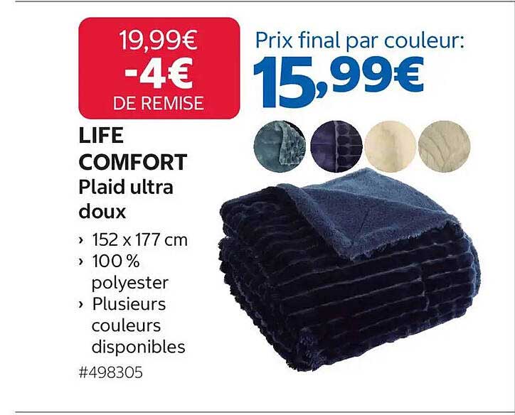 LIFE COMFORT Plaid ultra doux