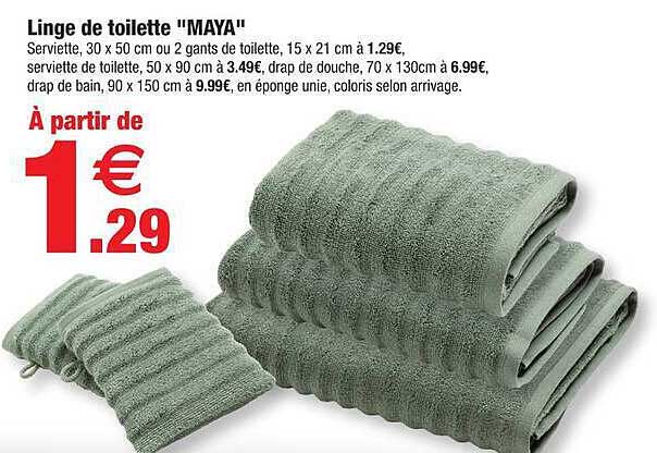 Linge de toilette "MAYA"