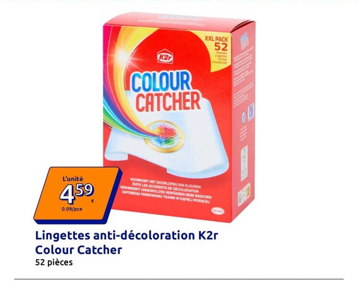 Lingettes anti-décoloration K2r Colour Catcher