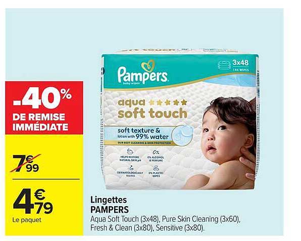 Lingettes PAMPERS